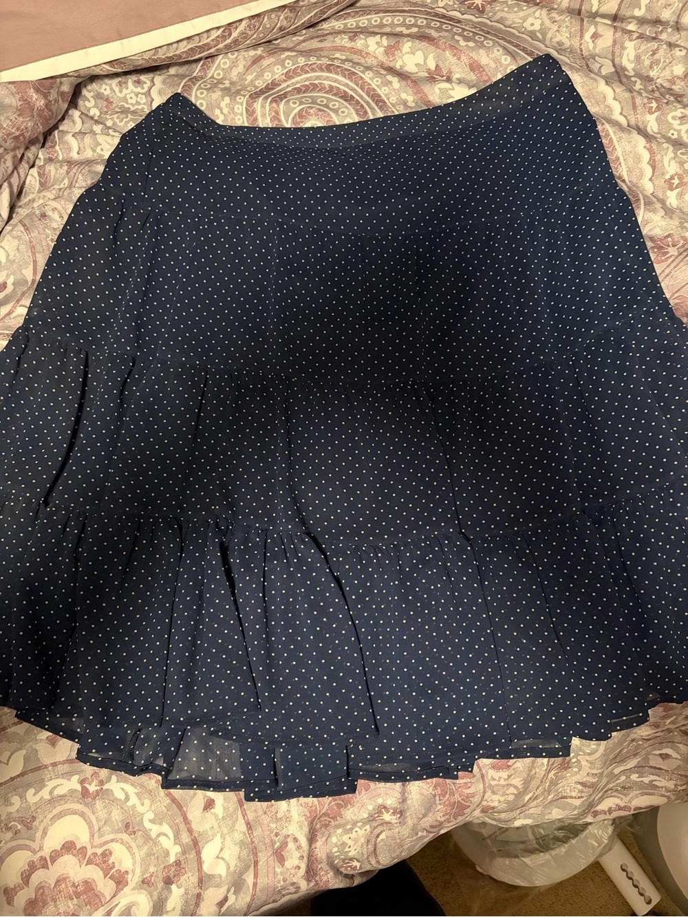 George Navy Polka Dot Skater Skirt